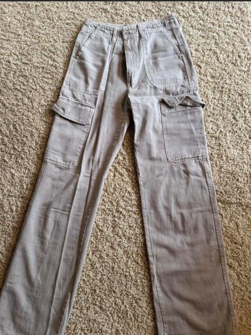 Zara Gray Cargo Pants - Size US 0 / EU 32